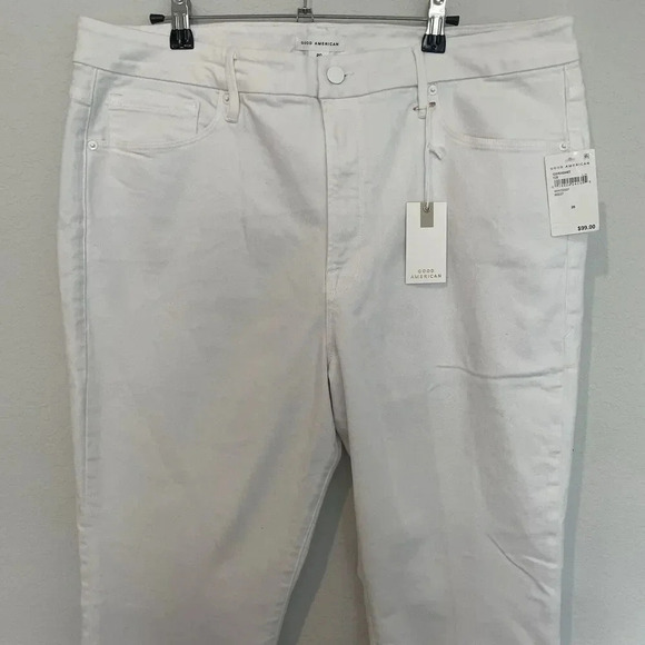 Good American Good Legs Straight Size 20 White Plus Size New - Picture 5 of 6